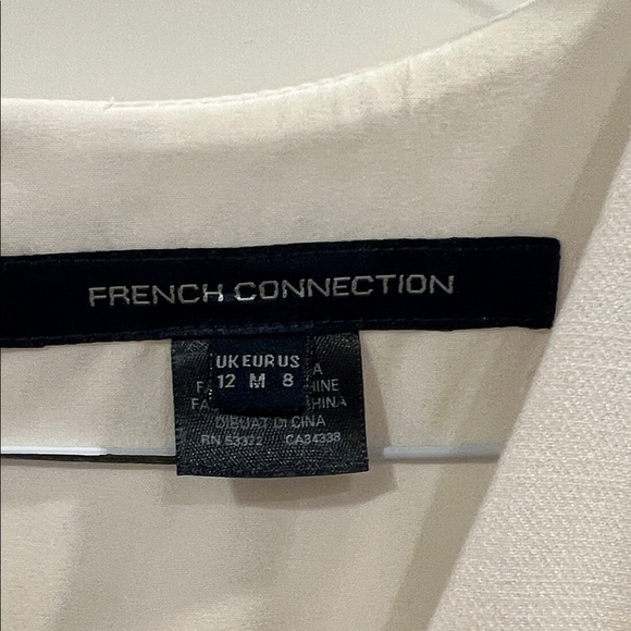 French Connection white Ruffle Mini Dress - Picture 2 of 3